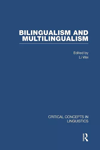 Bilingualism and Multilingualism cover
