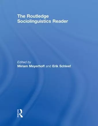 The Routledge Sociolinguistics Reader cover