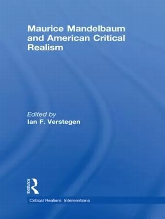 Maurice Mandelbaum and American Critical Realism cover