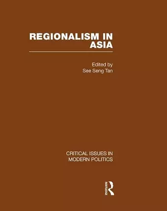 Regionalism in Asia cover