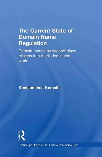 The Current State of Domain Name Regulation cover