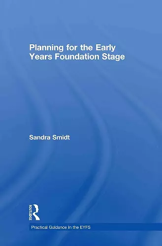 Planning for the Early Years Foundation Stage cover