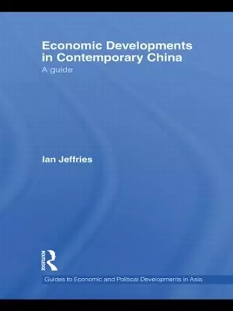 Economic Developments in Contemporary China cover