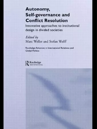 Autonomy, Self Governance and Conflict Resolution cover