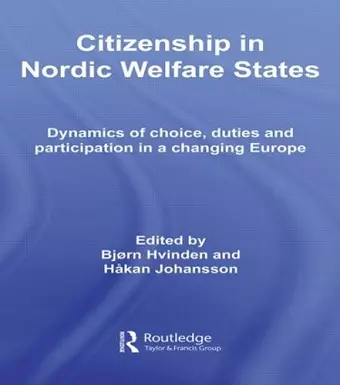 Citizenship in Nordic Welfare States cover