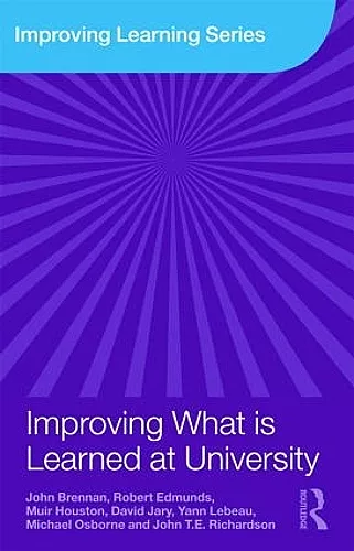 Improving What is Learned at University cover