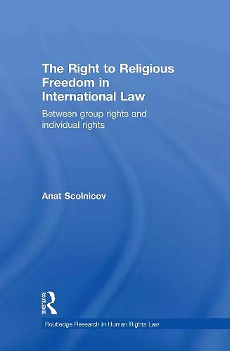 The Right to Religious Freedom in International Law cover