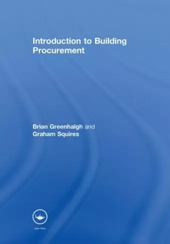 Introduction to Building Procurement cover