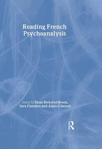 Reading French Psychoanalysis cover