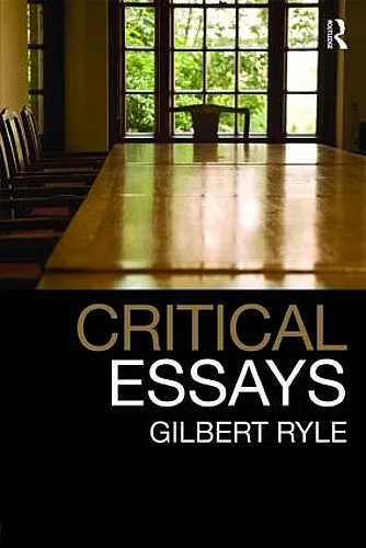 Critical Essays cover