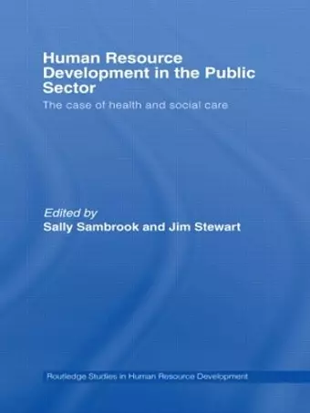 Human Resource Development in the Public Sector cover