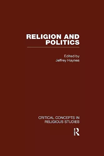 Religion and Politics cover