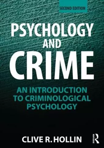 Psychology and Crime cover