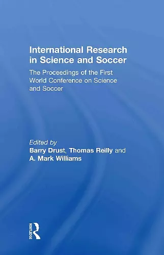 International Research in Science and Soccer cover