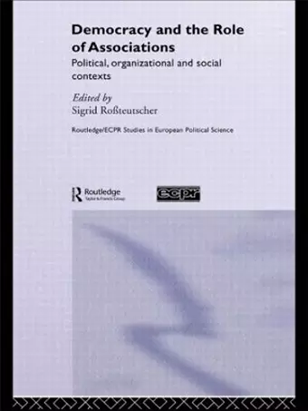 Democracy and the Role of Associations cover