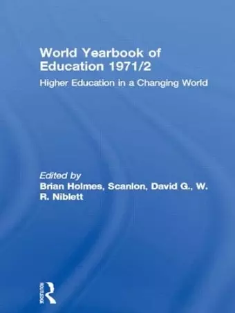 World Yearbook of Education 1971/2 cover