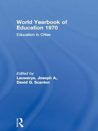 World Yearbook of Education 1970 cover