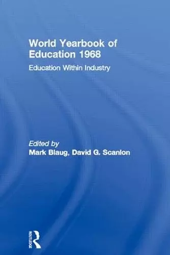 World Yearbook of Education 1968 cover