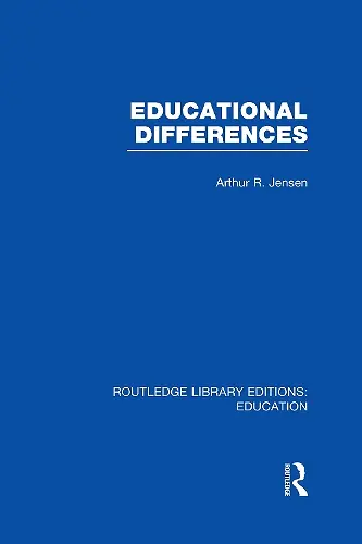 Educational Differences (RLE Edu L) cover