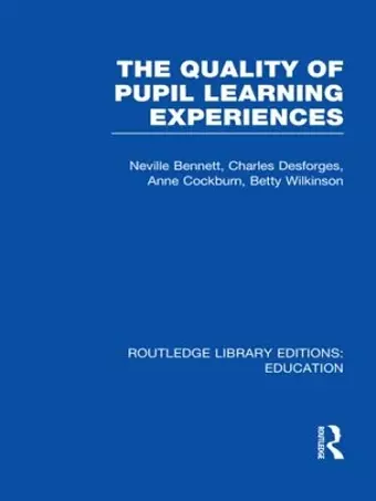 Quality of Pupil Learning Experiences (RLE Edu O) cover