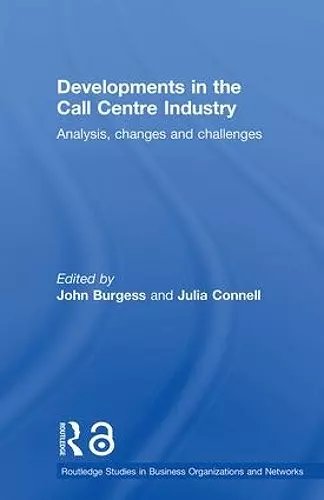 Developments in the Call Centre Industry cover