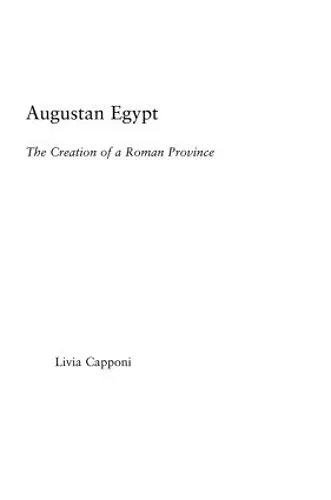 Augustan Egypt cover