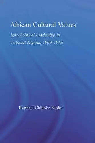 African Cultural Values cover