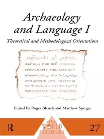 Archaeology and Language I cover