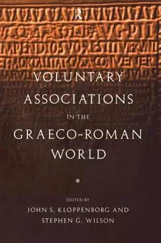 Voluntary Associations in the Graeco-Roman World cover