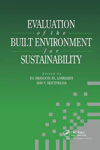 Evaluation of the Built Environment for Sustainability cover