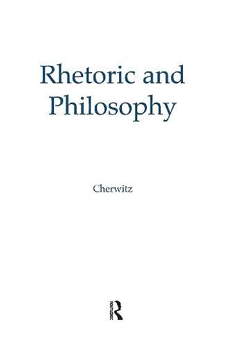 Rhetoric and Philosophy cover