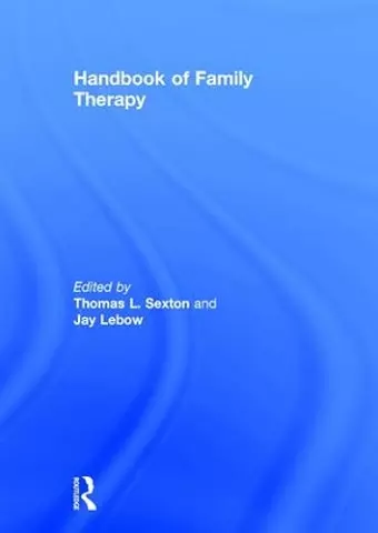 Handbook of Family Therapy cover