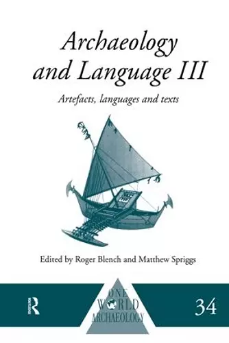 Archaeology and Language III cover