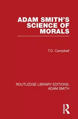Adam Smith's Science of Morals cover