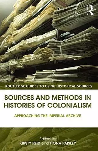 Sources and Methods in Histories of Colonialism cover