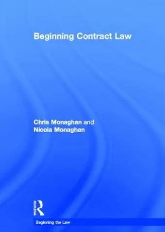 Beginning Contract Law cover