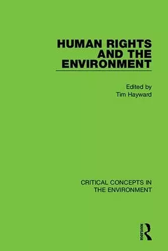 Human Rights and the Environment cover