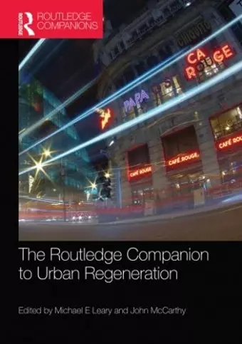 The Routledge Companion to Urban Regeneration cover