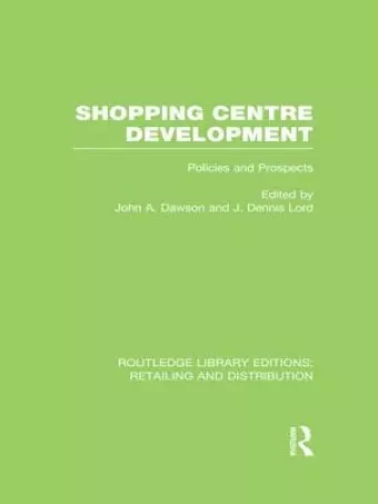 Shopping Centre Development (RLE Retailing and Distribution) cover