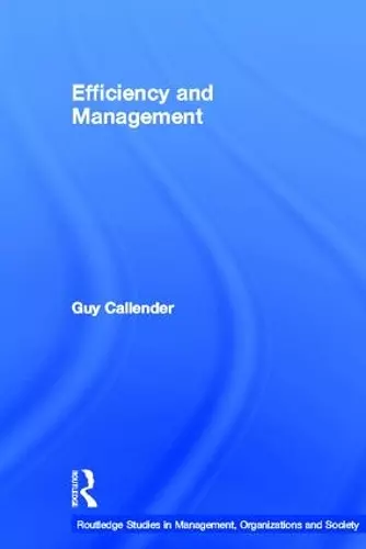 Efficiency and Management cover