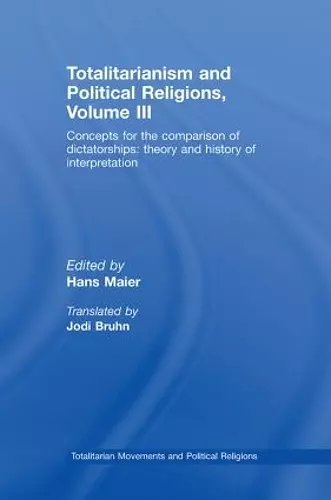 Totalitarianism and Political Religions Volume III cover