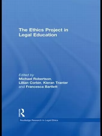 The Ethics Project in Legal Education cover