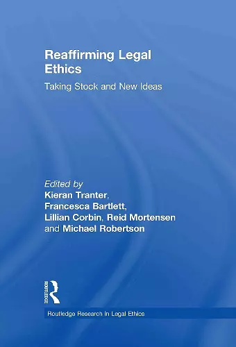 Reaffirming Legal Ethics cover