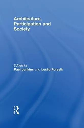 Architecture, Participation and Society cover