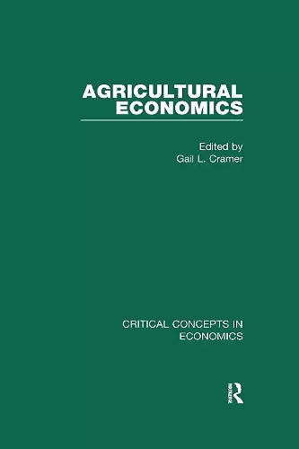 Agricultural Economics cover