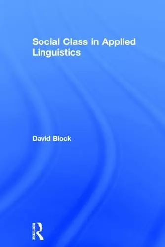 Social Class in Applied Linguistics cover