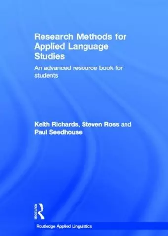 Research Methods for Applied Language Studies cover