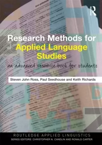 Research Methods for Applied Language Studies cover