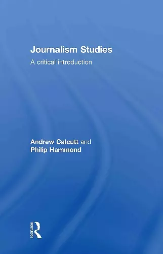 Journalism Studies cover