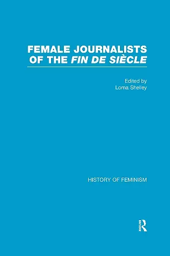 Female Journalists of the Fin de Siècle cover